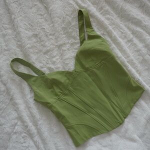 Zara Bright Green Corset Top